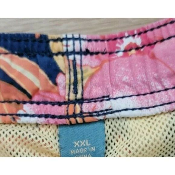 Tommy Bahama Mens Swim Trunks Size XXL Floral Blue - Picture 3 of 4